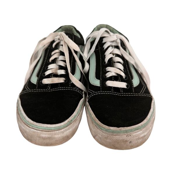 Vans Old Skool Skateboard Low Top Sneakers Black & Mint Size 7M / 8.5W - Picture 7 of 7